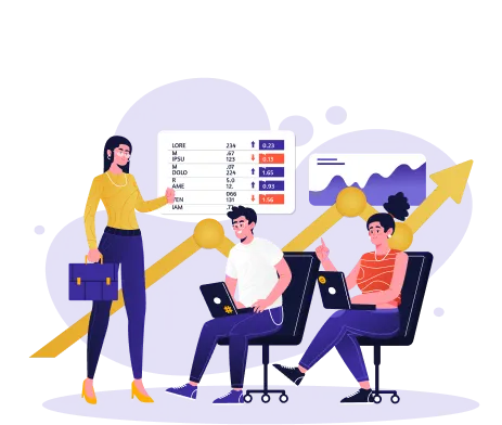 Garment business consultation illustration